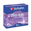 Płyta Verbatim DVD+R DL 8.5GB Double Layer jewel case 5 sztuk