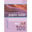 Papier ksero Kreska A4 80g mix 5 kolorów pastelowych 100 arkuszy