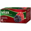 Herbata Vitax malina i jeżyna 20 torebek owocowa 