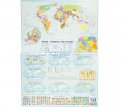 Podkładka na biurko Mapa Świata dwustronna