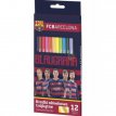 Kredki ołówkowe FC Barcelona 12 kolorów