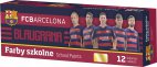 Farby szkolne plakatowe FC Barcelona 12 kolorów 20ml