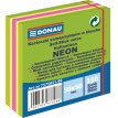 Notes samoprzylepne Donau 50x50mm 250 karteczek zielone mix neonowo-pastelowe