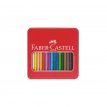 Kredki ołówkowe Faber Castell 16 kolorów Jumbo Grip metalowe pudelko