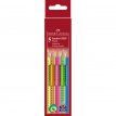 Kredki ołówkowe Faber Castell 5 kolorów Jumbo Grip Neon