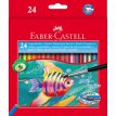 Kredki Faber Castell akwarelowe z pędzelkiem 24 kolory