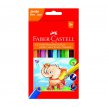Kredki ołówkowe Faber Castell Jumbo 5.4mm trójkątne 12 kolorów