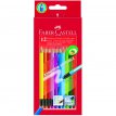 Kredki ołówkowe Faber Castell 12 kolorów z gumką