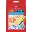 Kredki woskowe Faber Castell wykręcane 12 kolorów