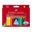 Kredki świecowe Faber Castell trójkątne 12 kolorów