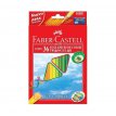 Kredki ołówkowe Faber Castell Eco Colour trójkątne z temperówką 36 kolorów