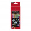 Kredki ołówkowe Faber Castell metaliczne sześciokątne 10 kolorów