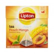 Herbata czarna Lipton Brzoskwinia + Mango 20 torebek piramidka