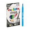 Pisaki Brush Tip 10 kolorów Carioca