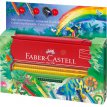 Kredki zestaw do malowania Faber Castell Grip 16 kolorów w piórniku metalowym