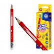 Ołówek do nauki pisania Astra HB 3 sztuki+temperówka
