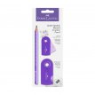 Zestaw Faber Castell ołówek temperówka gumka Jumbo Sparkle Pearly Sleeve