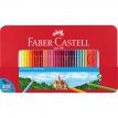 Kredki ołówkowe Faber Castell + akcesoria 60 kolorów metalowe pudełko
