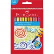 Kredki woskowe wykręcane Faber Castell 24 kolory