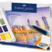 Farby akwarelowe CS Faber Castell w kostkach 24 kolory