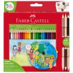 Kredki trójkątne Faber Castell Edycja Children of the world 24 kolory + 3 kredki dwustronne
