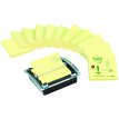 Karteczki samoprzylepne ekologiczne Post-it 3M Z-notes 12x100 kartek 76x76mm + podajnik