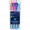 Zestaw długopisów neonowych Schneider Slidger Basic XB 4 kolory