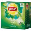 Herbata zielona Lipton z miętą 20 torebek piramidka