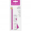 Zestaw Faber Castell ołówek temperówka gumka Sparkle Pearly Sleeve różowy