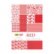 Blok z motywami HappyColor A4 15 arkuszy Red