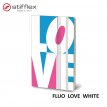 Notatnik Stifflex Fluo Love - White 13x21cm 192 strony