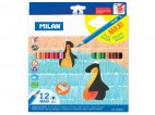 Kredki ołówkowe trójkątne maxi 12 kolorów Milan