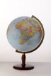 Globus polityczno-fizyczny podświetlany drewniana stopka 420mm Zachem