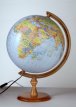 Globus polityczno-fizyczny stopka drewniana podświetlany 320mm Zachem