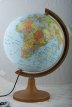 Globus polityczno-fizyczny stopka plastikowa podświetlany 320mm Zachem